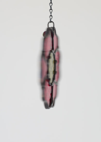 BLOSSOM SUNCATCHER "RED" • Stained Glass Art • Suncatcher