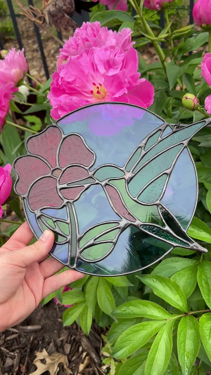 Hummingbird Circle • Stained Glass Pattern • Digital Download • HOBBY LICENSE