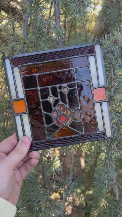 Patchwork Fireplace • Stained Glass Pattern • Digital Download • HOBBY LICENSE