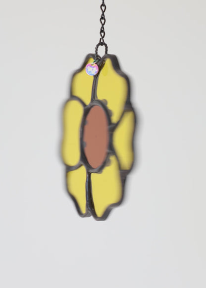 BLOSSOM SUNCATCHER "YELLOW" • Stained Glass Art • Suncatcher