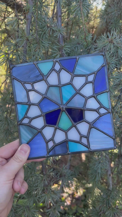 Patchwork Snowflake • Stained Glass Pattern • Digital Download • HOBBY LICENSE