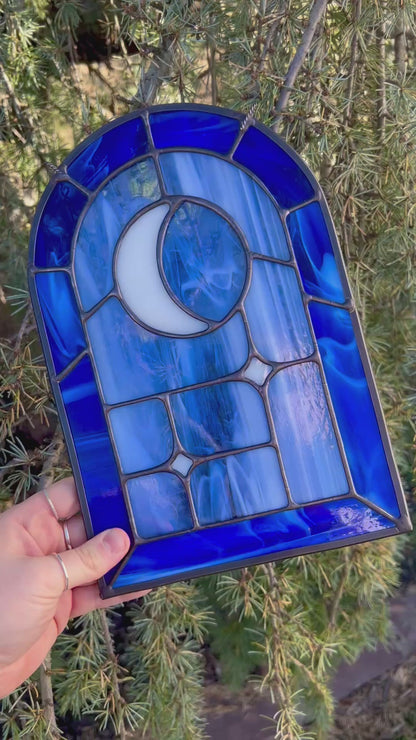 Moon Portal • Stained Glass Pattern • Digital Download • HOBBY LICENSE