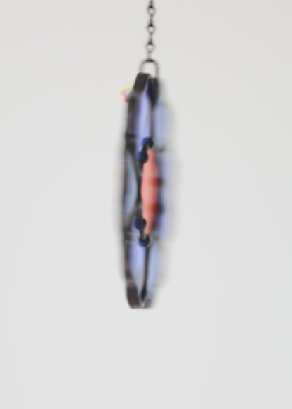 BLOSSOM SUNCATCHER "BLUE" • Stained Glass Art • Suncatcher