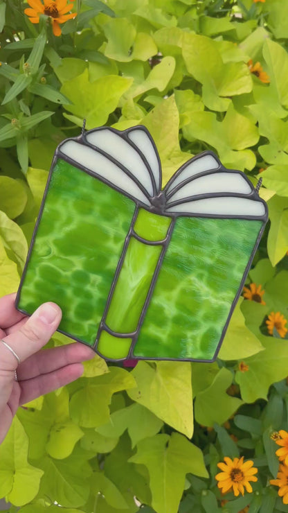Book Suncatcher • Stained Glass Pattern • Digital Download • HOBBY LICENSE